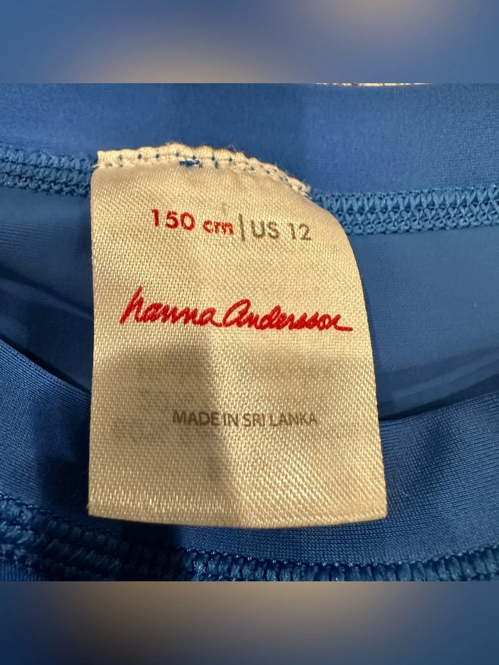 Lot of 2 Unisex Rashguards Hanna Andersson and Lands’ End Both Blue Size Large